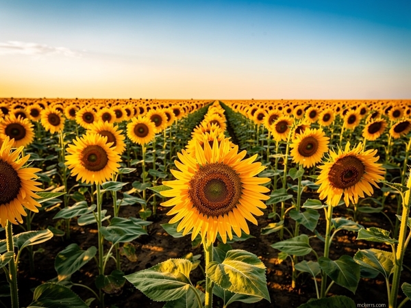 Champ de tournesols